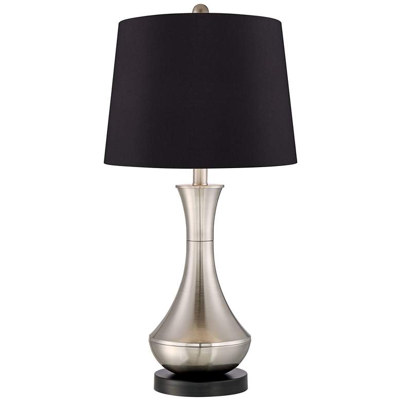 Image 4 360 Lighting Simon 25 1/2" Black and Nickel USB Table Lamps Set of 2 more views