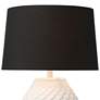 3_360 Lighting Simon 27" Textured Geometric Pattern White Table Lamp more views