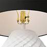 4_360 Lighting Simon 27" Textured Geometric Pattern White Table Lamp more views