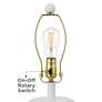 5_360 Lighting Simon 27" Textured Geometric Pattern White Table Lamp more views