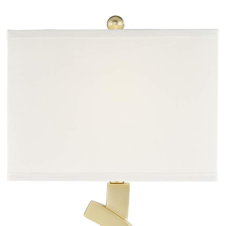 Image 3 360 Lighting Simone 28" Gold Loop Table Lamps Set of 2 with USB Ports more views