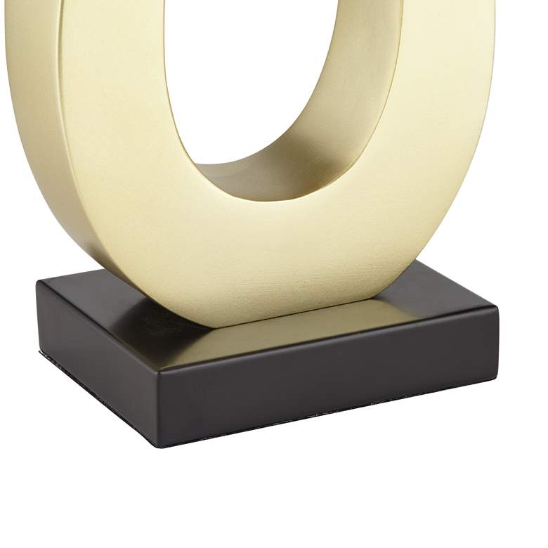 Image 5 360 Lighting Simone 28" Gold Loop Table Lamps Set of 2 with USB Ports more views