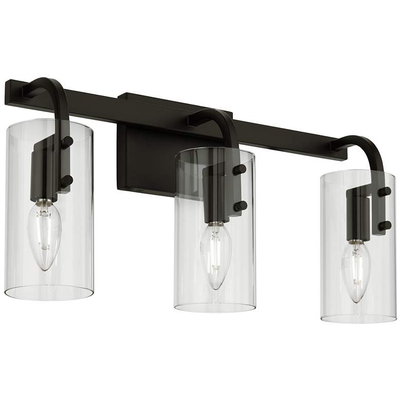 Image 5 360 Lighting Sitara 20" Wide Matte Black 3-Light Bath Light more views