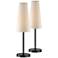 360 Lighting Snippet 26" Espresso Bronze Accent Table Lamps Set of 2
