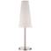 360 Lighting Snippet 26" High Brushed Nickel Table Lamp