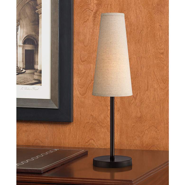Image 1 360 Lighting Snippet 26" High Espresso Bronze Accent Table Lamp