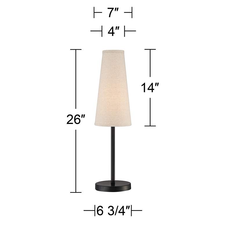 Image 5 360 Lighting Snippet 26" High Espresso Bronze Accent Table Lamp more views