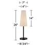 360 Lighting Snippet 26" High Espresso Bronze Accent Table Lamp