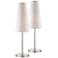 360 Lighting Snippet 26" High Nickel Accent Table Lamps Set of 2