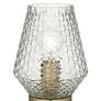 360 Lighting Soho 12" High Gold and Textured Glass Accent Table Lamp