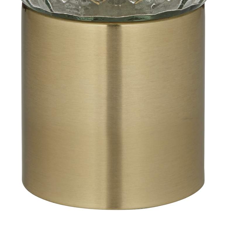 Image 4 360 Lighting Soho 12 inch High Gold and Textured Glass Accent Table Lamp more views