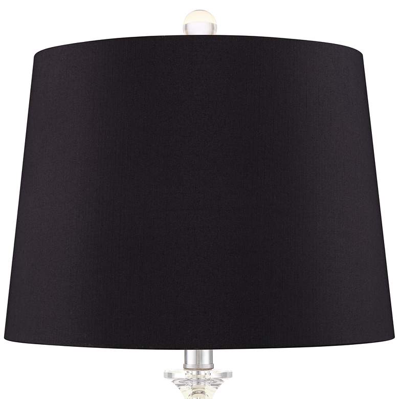 Image 2 360 Lighting Solange 25 inch Black Shades and Crystal Table Lamps Set of 2 more views