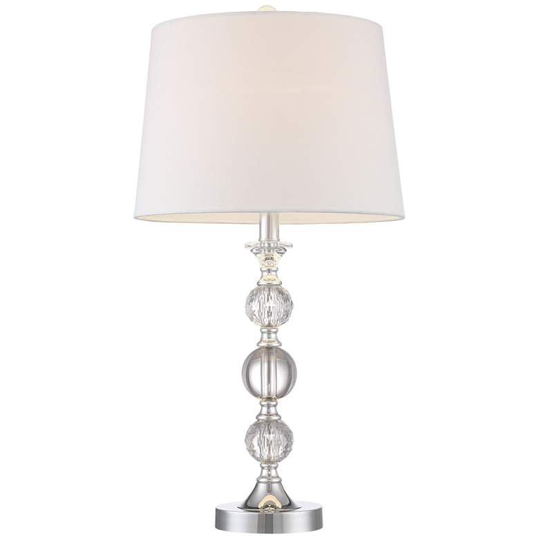 Image 7 360 Lighting Solange 25" Crystal Lamps Set of 2 with Smart Sockets more views