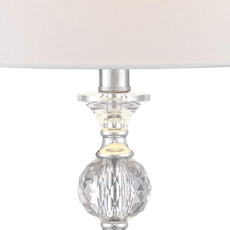 Image 5 360 Lighting Solange 25" High Crystal Lamps Set of 2 with Dimmers more views
