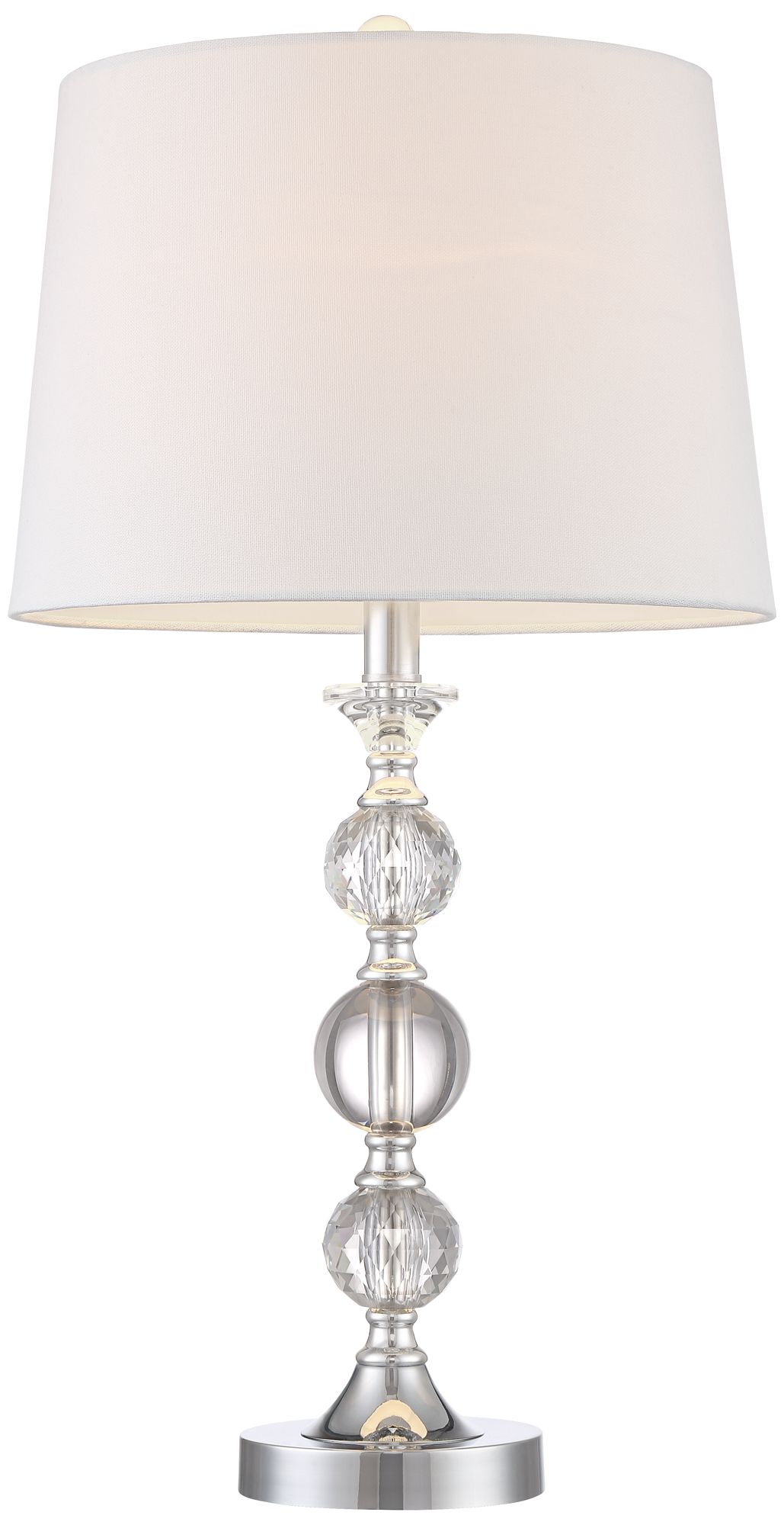 360 Lighting Solange 25" High Crystal Lamps Set of 2 with Dimmers in scene