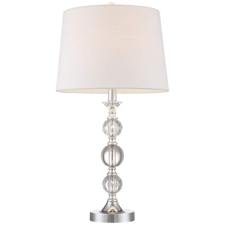 Image 7 360 Lighting Solange 25" High Crystal Lamps Set of 2 with Dimmers more views