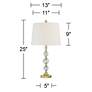 360 Lighting Solange Gold and Stacked Crystal Table Lamps Set of 2