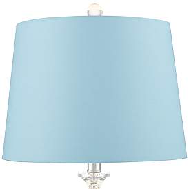 Image2 of 360 Lighting Solange Stacked Crystal Blue Shade Table Lamps Set of 2 more views