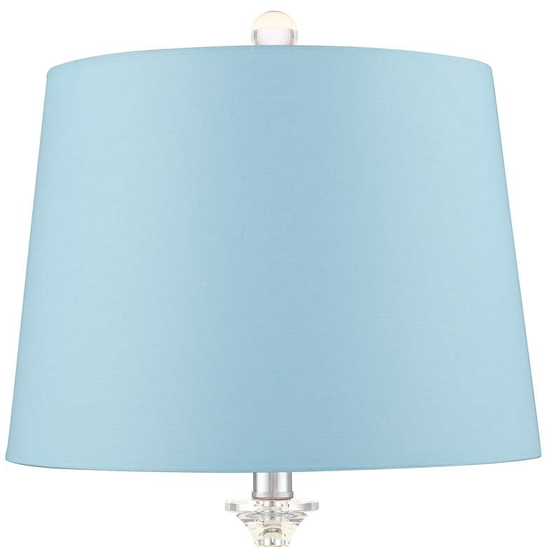 Image 2 360 Lighting Solange Stacked Crystal Blue Shade Table Lamps Set of 2 more views