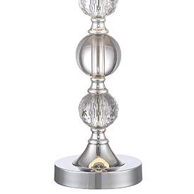 Image3 of 360 Lighting Solange Stacked Crystal Blue Shade Table Lamps Set of 2 more views
