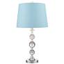 360 Lighting Solange Stacked Crystal Blue Shade Table Lamps Set of 2