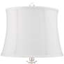 360 Lighting Solange Stacked Crystal White Bell Shade Table Lamps Set of 2