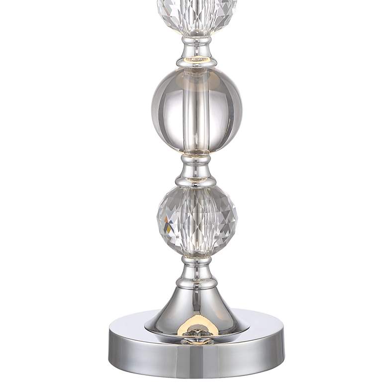 Image 3 360 Lighting Solange Stacked Crystal White Bell Shade Table Lamps Set of 2 more views