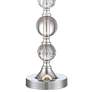 360 Lighting Solange Stacked Crystal White Bell Shade Table Lamps Set of 2