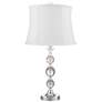 360 Lighting Solange Stacked Crystal White Bell Shade Table Lamps Set of 2