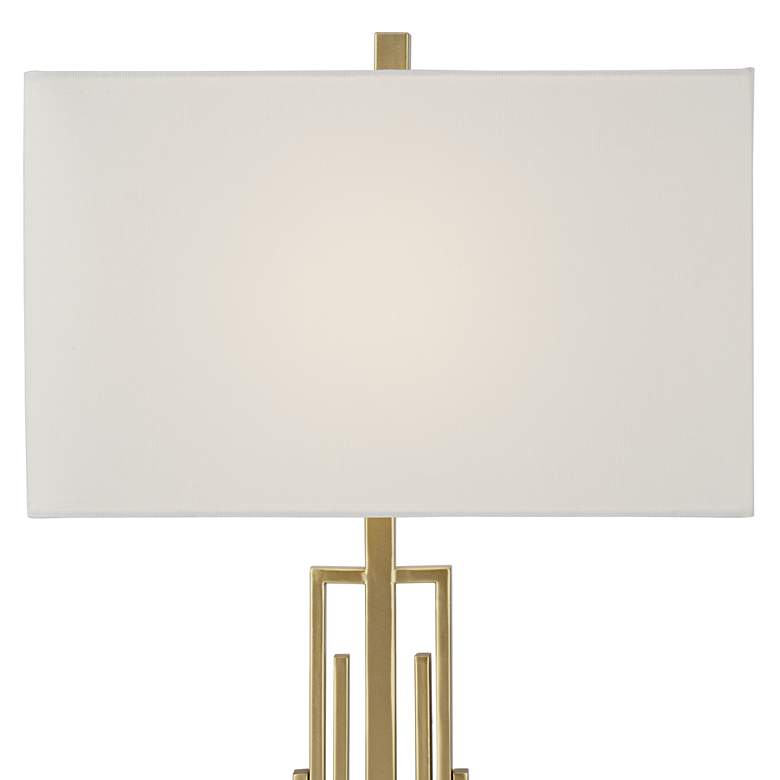 Image 5 360 Lighting Sonia 29 1/2 inch Rectangular Gold USB Table Lamps Set of 2 more views