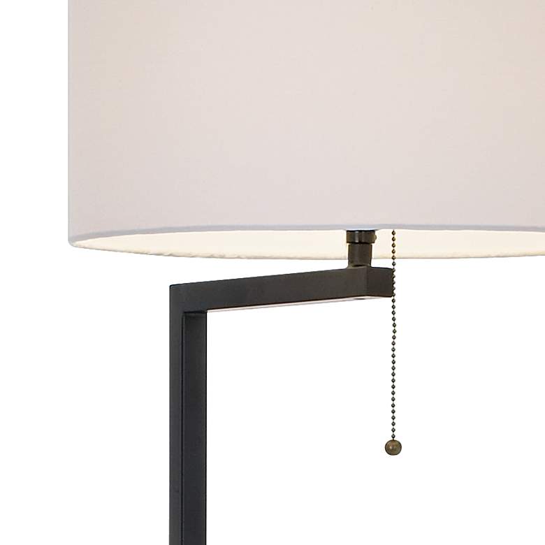 Image 3 360 Lighting Space Saver 62" High Glass Tray Table Floor Lamp more views