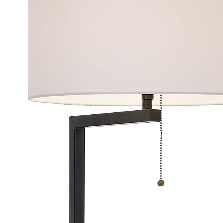 Image 4 360 Lighting Space Saver 62" High Glass Tray Table Floor Lamp more views