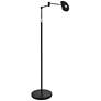 360 Lighting Sparta Adjustable Black Pharmacy Swing Arm LED Floor Lamp