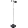 360 Lighting Sparta Adjustable Black Pharmacy Swing Arm LED Floor Lamp