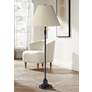 1_360 Lighting Spenser 58" Bronze Floor Lamp with Beige Pleated Shade
