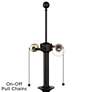 4_360 Lighting Spenser 58" Bronze Floor Lamp with Beige Pleated Shade more views