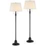 2_360 Lighting Spenser 58" Oiled Bronze Traditional Floor Lamps Set of 2