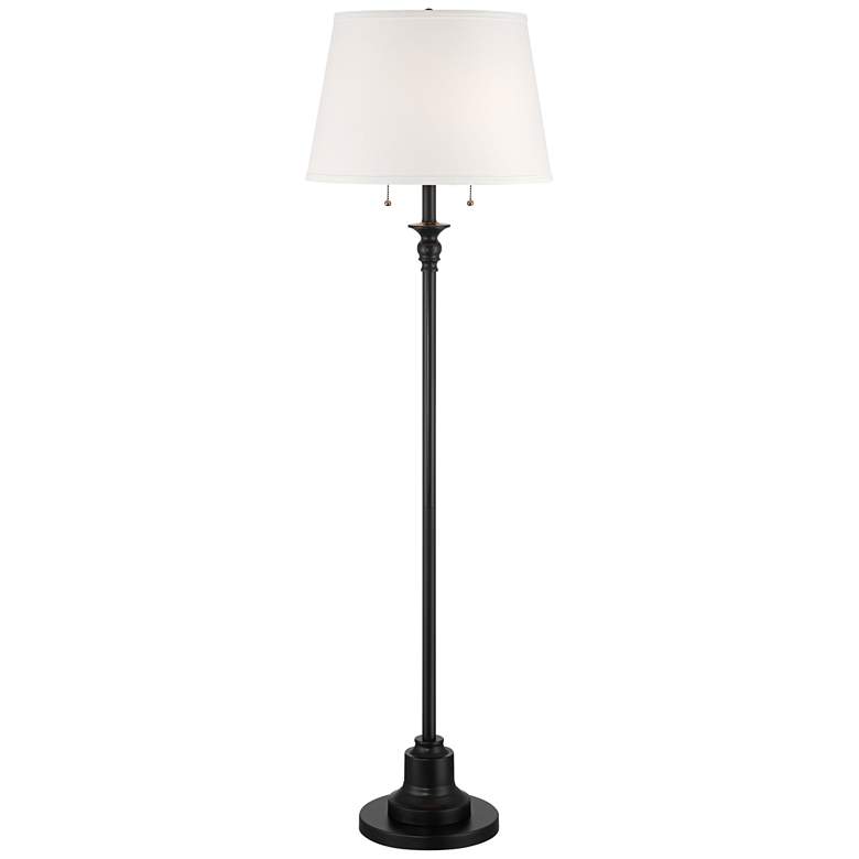Image 2 360 Lighting Spenser 58" Satin Black Traditional Floor Lamp