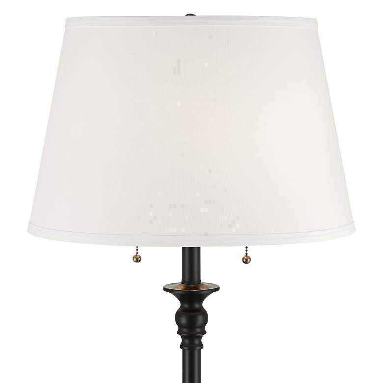 Image 3 360 Lighting Spenser 58" Satin Black Traditional Floor Lamp more views