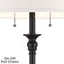 4_360 Lighting Spenser 58" Satin Black Traditional Floor Lamp more views