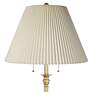 3_360 Lighting Spenser Pleated Shade Brushed Brass Traditional Floor Lamp more views