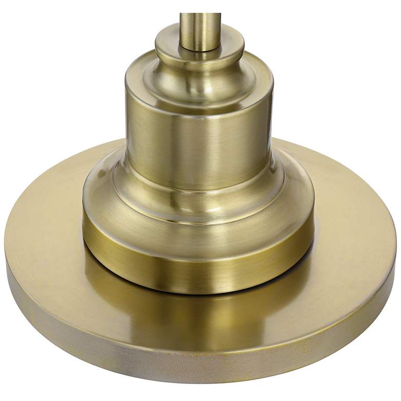 Image 4 360 Lighting Spenser Pleated Shade Brushed Brass Traditional Floor Lamp more views