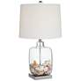 2_360 Lighting Square Glass 21 3/4" Fillable Table Lamp with Dimmer