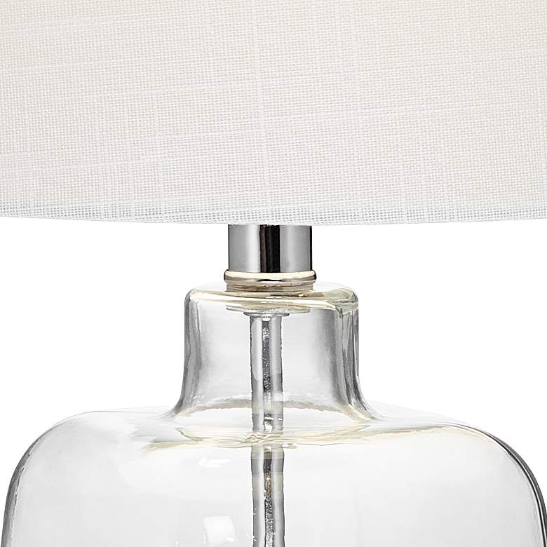 Image 2 360 Lighting Square Glass Fillable Table Lamps with Shells Set of 2 more views