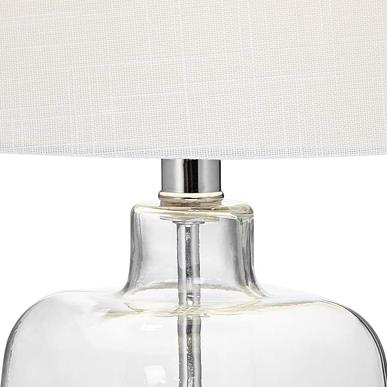 Image 3 360 Lighting Square Glass with Shells 21 3/4" High Fillable Table Lamp more views