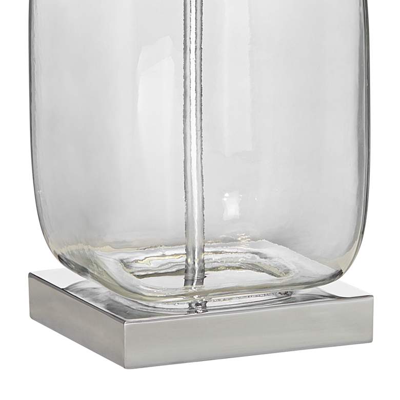 Image 5 360 Lighting Square Glass with Shells 21 3/4 inch High Fillable Table Lamp more views