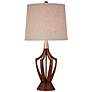3_360 Lighting St. Claire 30 3/4" Faux Wood Mid-Century Table Lamp