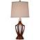 360 Lighting St. Claire 30 3/4" Faux Wood Mid-Century Table Lamp