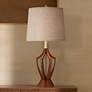 2_360 Lighting St. Claire 30 3/4" Faux Wood Mid-Century Table Lamp