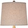 5_360 Lighting St. Claire 30 3/4" Faux Wood Mid-Century Table Lamp more views